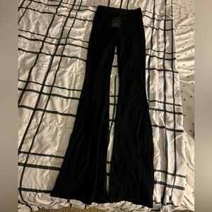 Black flare pants